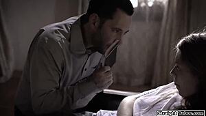 Psychiatrist Face Fucks Submissive Teen Patient Deepthroat Domination!