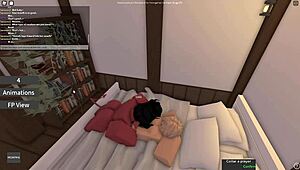 roblox devil bitch gags hungrily on thick cock