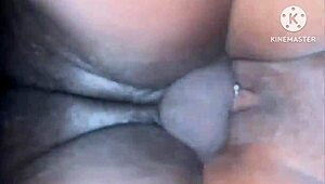 Hung black stud barebacks sexy blonde wife creampie in swing club booth