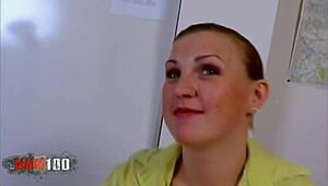 office babe eva gives terry kemaco deepthroat on desk then fucks