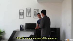 yo my boss and partner tag team my ass at this private party... wild right?