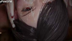 Tifa Lockhart Final Fantasy SFM Big Tits Ass Deepthroat Creampie Compilation