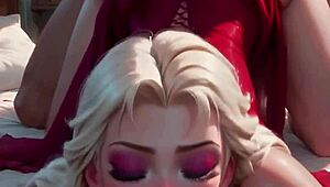 3d hentai dude rams blonde from behind in ai animated fuck fest