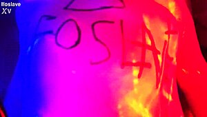 ifoslave's first bdsm slave debut fully exposed on cam pierced nipples teasing submission