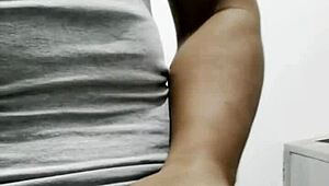 daddy cums twice on video call with sexy asian mommy's wet pussy