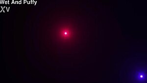 Oh man, my wet redhead pussy throbs with blue vibrator fingering close-up...