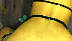 petite latina friend waits in lingerie harness bent for rough creampie domination