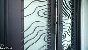 BUBBLE BUTT MODEL UMA JOLIE'S SHAVED PUSSY STRETCHED DOGGYSTYLE BY HUNG PHOTOGRAPHER!