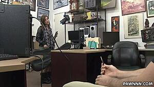 Pawnstar Fucks Rockstar Monster Cock For Cash Facial Cumshot