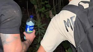 forest yoga turns into wild threesome pounding beautiful latina yenifer chacon hard