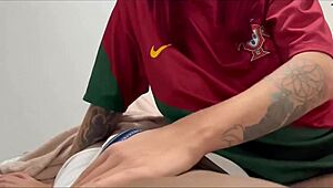 Stepson cures ache with milf's wet pussy tea then creampies inside