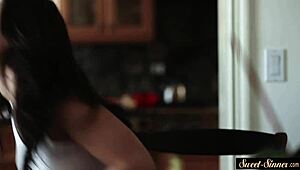 dude, your classy stepdaughter in stockings rides stepdad cowgirl like a total taboo fantasy