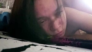 oh god, my stepdad's pounding my pussy while i'm chatting with mom on phone... feels so wrong