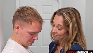 hey jealous cougar watches stepson get sucked by stepsis