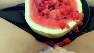 arab teen snowwhite stuffs watermelon in tight pussy for extreme squirting kinky orgasms los angeles