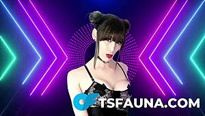 Tranny girl hints at craving stretch from massive 10-inch BBC