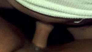 Asian Man Fills Ebony Pussy with Deep Creampie After Intense Licking Session