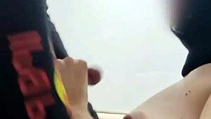 that skinny wife does a hot striptease then gets her clothes ripped off for deepthroat and pussy pounding by hubby