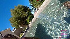 underwater pool pussy lick fest nina rivera sully savage ebony heat