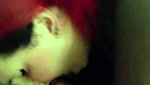 pov homemade shemale redhead deepthroats cock swallows asian cum