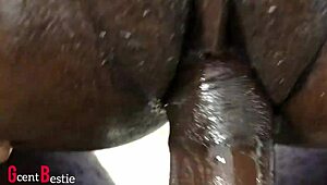 Wanna see this african babe's pussy get fucked up close?!