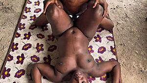 nigerian schoolgirl dragged into jungle depths for raw village fuck