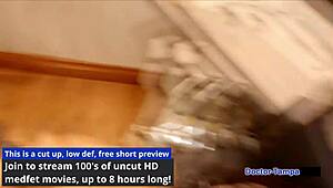 Dr Tampa Smuggles Miss Mars in Latex Gloves and Handcuffs