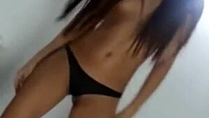 Rosmeri Marval Sways Hips Topless in Sultry Dance Rhythm