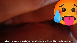 hey my husband's friend paid to fill my big latina ass with cum i filmed it hidden