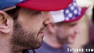 Stepfamily barbeque turns into Whitney Wright's rough DP gangbang orgy