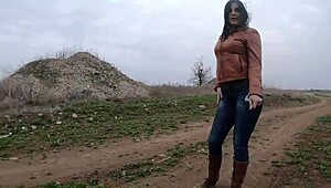 oh god her tight jeans tease drives me wild with kinky milf orgasm bliss