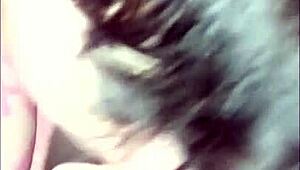 marie takes huge black cock bent over doggystyle facial cum