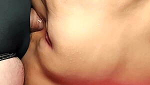 SHAVED FAT PUSSY TAKES DOUBLE ANAL TOYS AND HANDJOBS CLOSE-UP