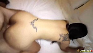 johntronx films young asian teen craving anal creampie fill.