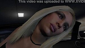Holy shit! Franklin scores wild hooker sex in GTA 5 streets