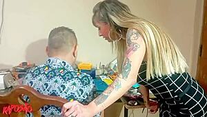 fixing phone turns into wild fun with busty Brazilian babe 😜🍑