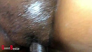 Wanna see this african babe's pussy get fucked up close?!