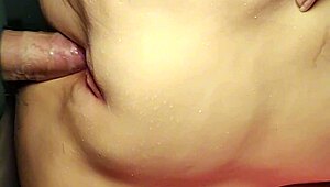 SHAVED FAT PUSSY TAKES DOUBLE ANAL TOYS AND HANDJOBS CLOSE-UP