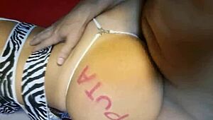 Kinky huge ass wife Karina screams in orgasm during hard doggystyle with Lucas