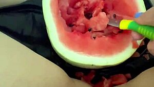arab teen snowwhite stuffs watermelon in tight pussy for extreme squirting kinky orgasms los angeles