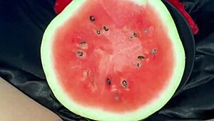 arab teen snowwhite stuffs watermelon in tight pussy for extreme squirting kinky orgasms los angeles