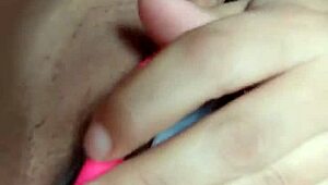 Curvy Latina Masturbates Juicy Pussy with Remote Vibrator in Bedroom