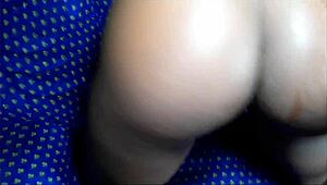 Monster black cock bends over hairy ebony teen for rough anal assfucking