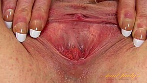 auntjudys busty jade teases tight milf pussy in classic scene