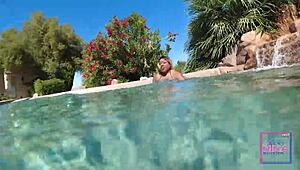 underwater pool pussy lick fest nina rivera sully savage ebony heat