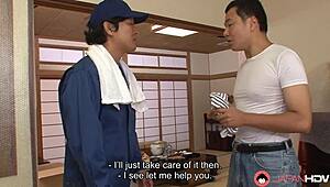 nozomi koizumi deepthroats and licks colleagues cock to orgasm uncensored