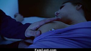 stepmom britney amber sleeps tight as stepson fondles her milf curves - famlust