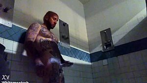Prison Solo Wet Masturbation Big Cock Cumshot Tattoos