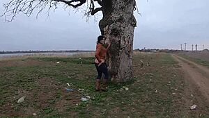 oh god her tight jeans tease drives me wild with kinky milf orgasm bliss