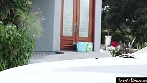 dude, your classy stepdaughter in stockings rides stepdad cowgirl like a total taboo fantasy